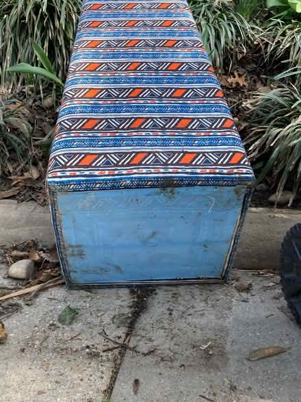 Photo of free Blue/orange laundry hamper/sculptu (Mt. Pleasant: 17th St. NW) #3