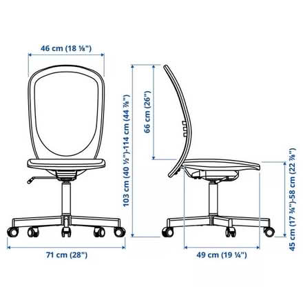 Photo of free Office chair - adjustable height (South Woodford E18) #3