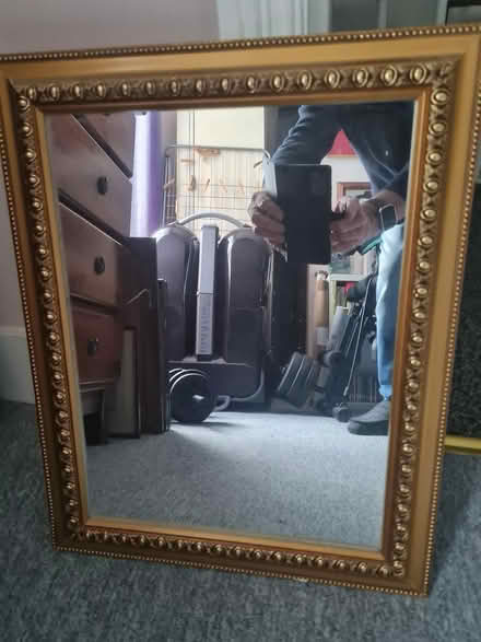 Photo of free A gold framed mirror (Ct118ej) #1