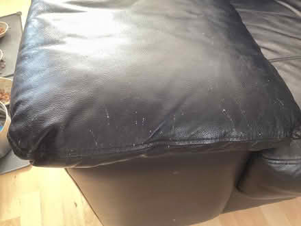 Photo of free Black synthetic leather 2 seater sofa (St. Marys Island ME4) #3