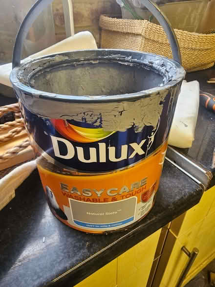 Photo of free 1/4 of grey delux wall paint (Bromham MK43) #1