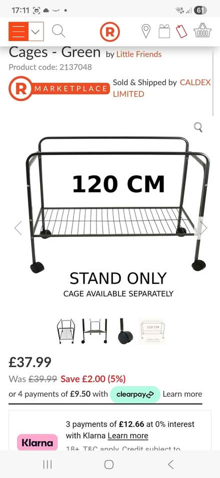 Photo of free Pet Cage stand (Lamorbey DA15) #2