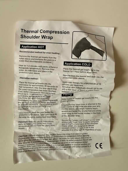 Photo of free Thermal shoulder wrap gel inserts (Salford M30) #4
