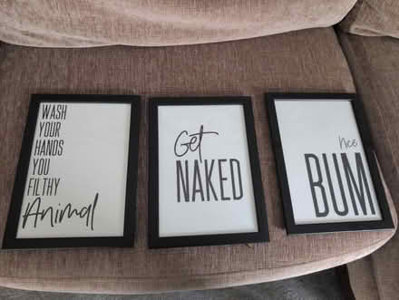 Photo of free 3 framed artworks (Dumbarton g82) #1