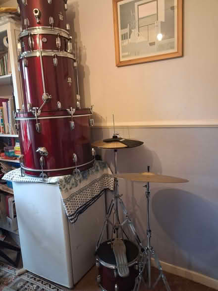 Photo of free 7 piece drumkit (Aughton S26) #1