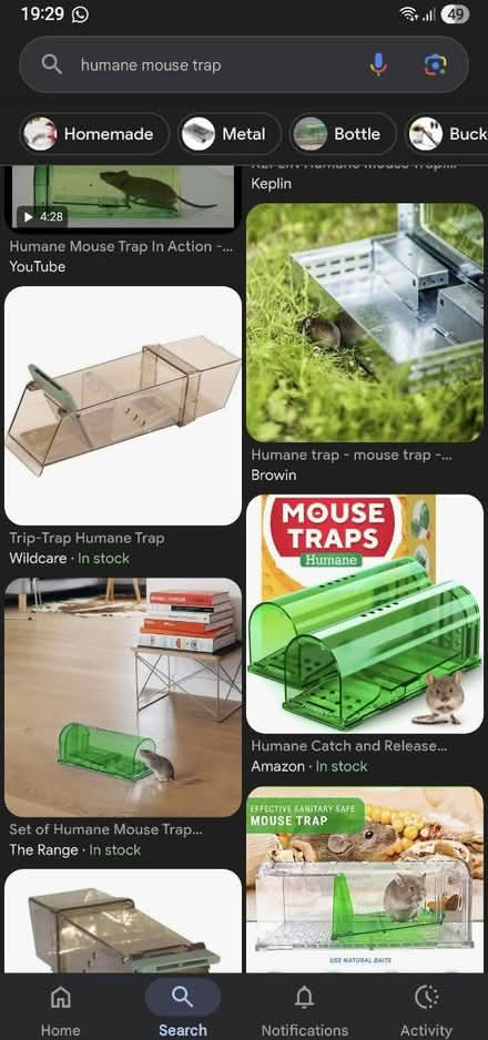 Photo of Humane mouse trap (W5 Ealing or KT2 Kingston) #1