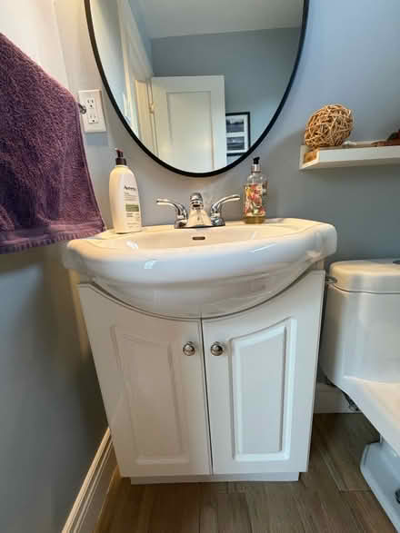 Photo of free vanity and dual flush toilet (Lindenlea Drive @ Lenester) #1