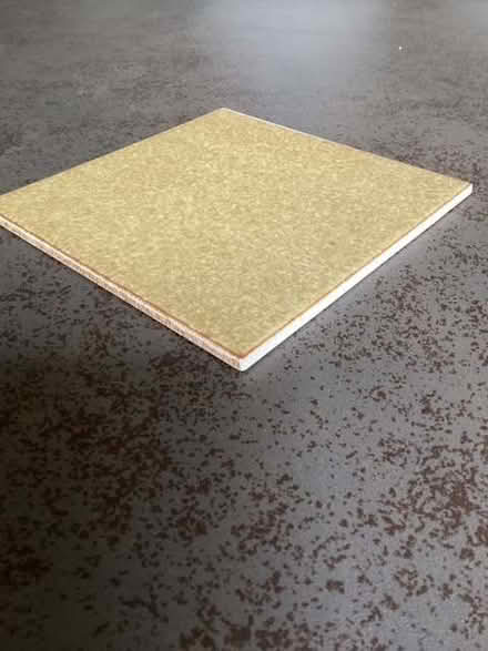 Photo of free vintage retro mustard H&R Johnson ceramic wall tiles reclaim (Brooke NR15) #4