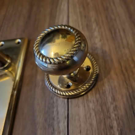 Photo of free Brass door handle & knob (Oaklands nr Welwyn AL6) #2
