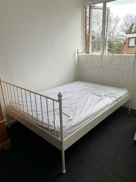 Photo of free Double bed with mattress (Roehampton SW15) #1
