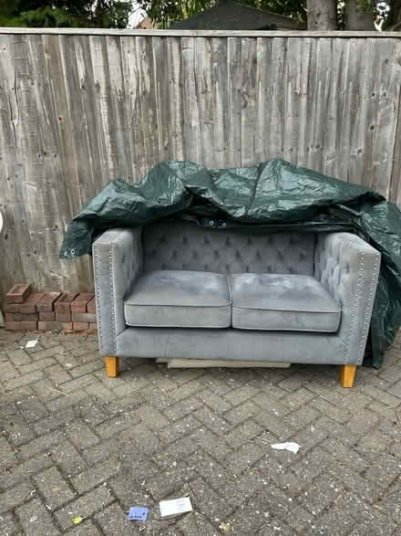 Photo of free Grey small sofa (Spring Park CR0) #1