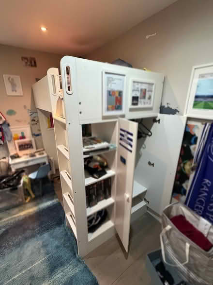 Photo of free IKEA loft bed with desk, wardrobe (Shepherds Bush W12) #4