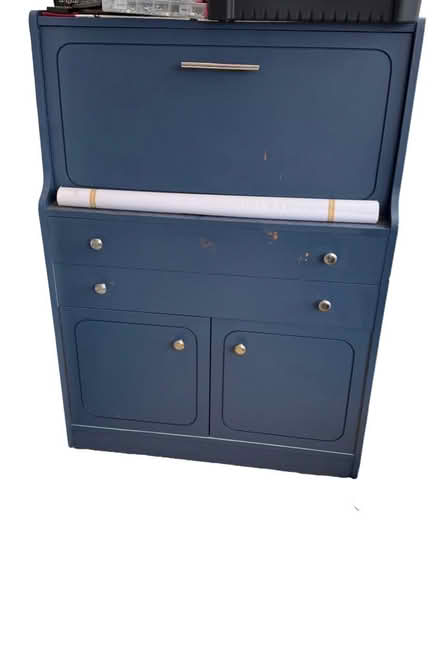 Photo of free Writing desk with wheels underneath (Shelton Lock DE73) #2