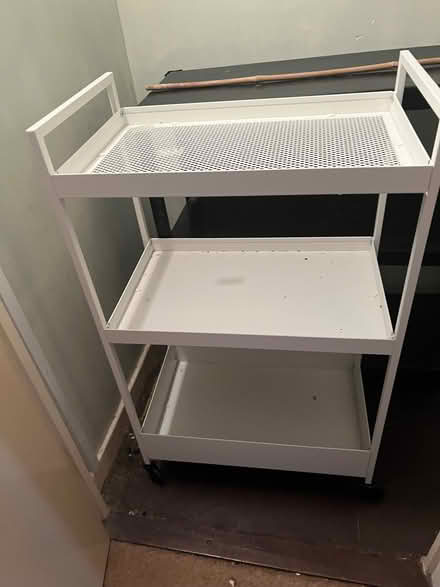Photo of free 2 metal storage racks and 1 folding clothes airer (Chiswick W4) #1