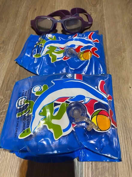 Photo of free Swim set ( swim sleeves, googles) (W4) #1