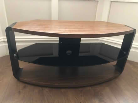 Photo of free Dark wood and glass TV unit (Cavendish DE23) #3