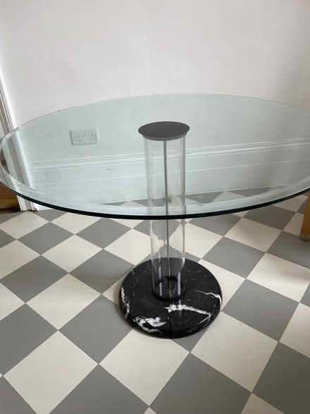 Photo of free Rotund glass table for 4 (Shepherds Bush W6) #1