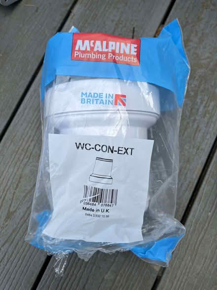 Photo of free McAlpine WC pan connector extension (Tunbridge Wells N. TN2) #1
