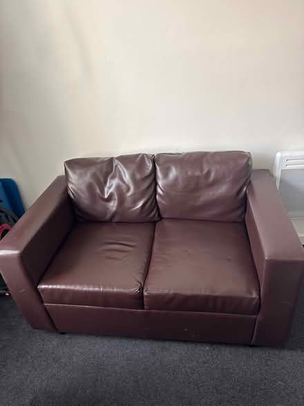 Photo of free Leather sofa, excellent condition (George St PH1) #1