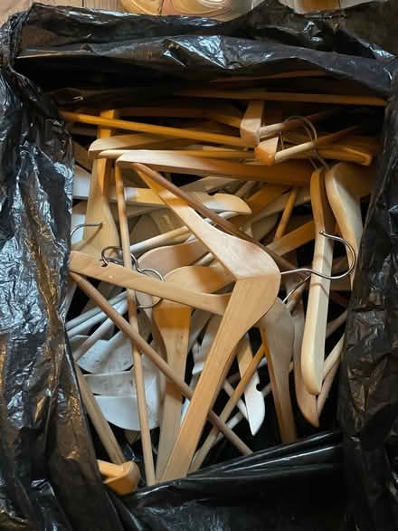 Photo of free Wooden coat hangers (Burnham SL1) #1