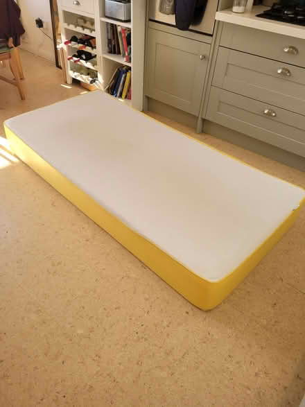 Photo of free Single pine bed and mattress (Holbrook DE56) #1