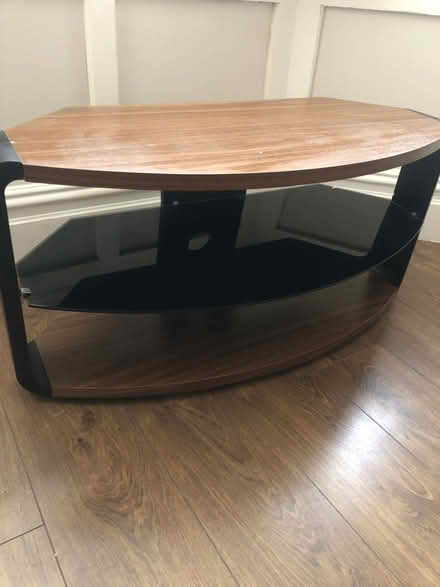 Photo of free Dark wood and glass TV unit (Cavendish DE23) #2