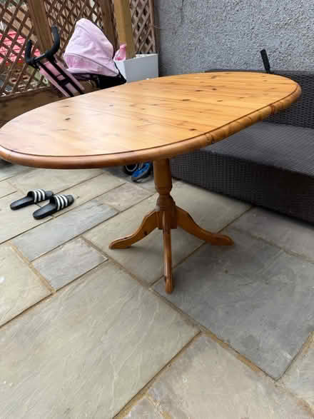 Photo of free Wood table oval foldable (Westcliff SS0) #2