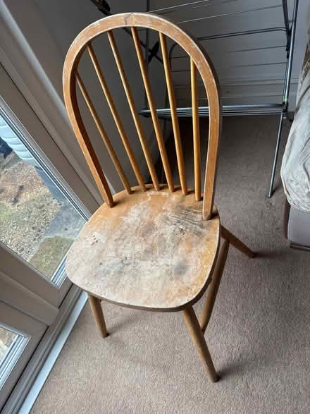 Photo of free Solid wood chair (croydon) #1