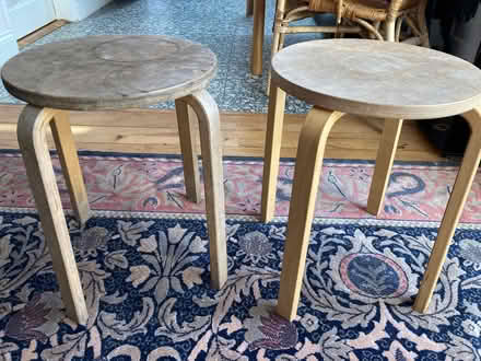 Photo of free Wooden stools x 2 (Fishponds BS16) #1