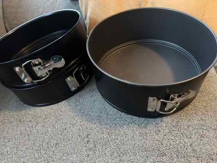 Photo of free 3 spring form cake tins (Newton Leys MK3) #3