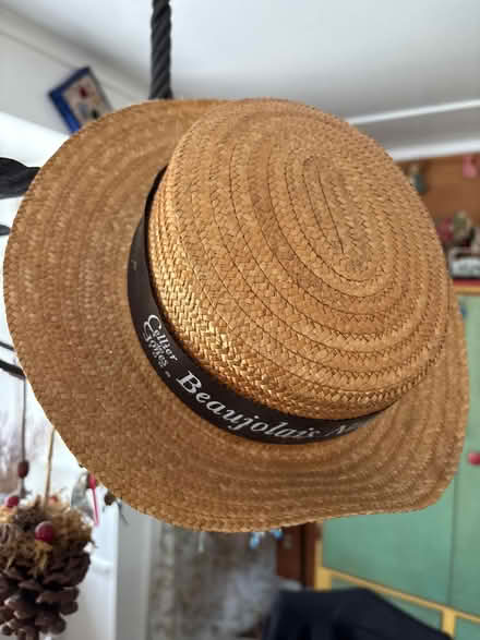 Photo of free Beaujolais nouveau straw hat (Ossining) #1