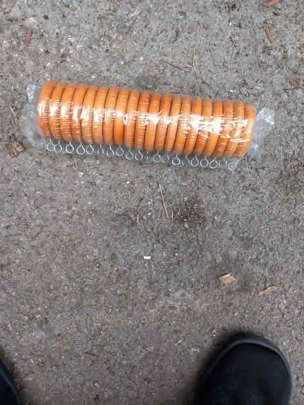 Photo of free pine coloured curtain rings. unused (Bare LA4) #1