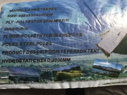 Photo of free Very large tent (Sandbach Heath CW11) #1