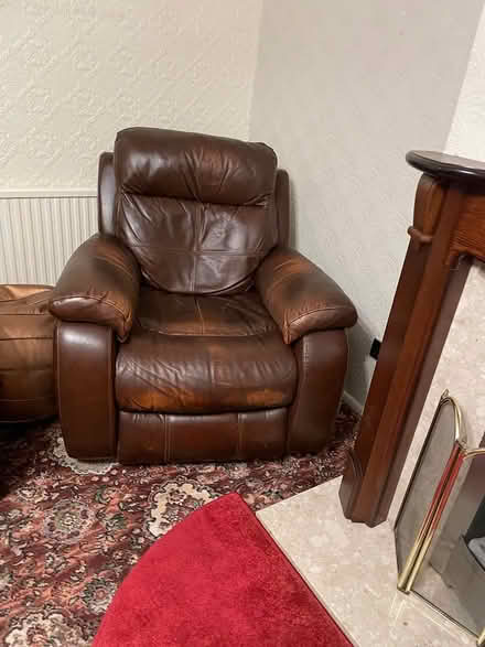 Photo of free Leather three piece (Neath SA11) #3