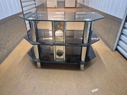 Photo of free Modern Smoked Glass TV Stand / AV Unit (W3) #1