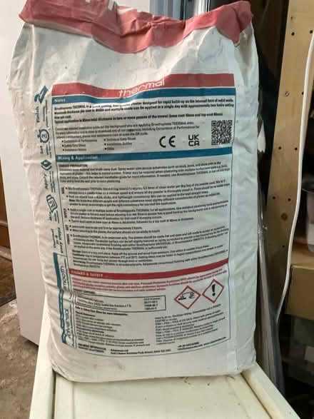 Photo of free 9 Kg Bag of insulating plaster (Sandford-on-Thames OX4) #1