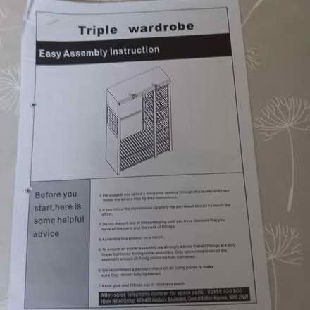 Photo of free Wardrobe with canvas cover (Hailsham BN27) #3