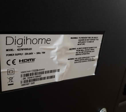 Photo of free 42" Didgihome tv (Bebington CH63) #2