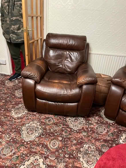 Photo of free Leather three piece (Neath SA11) #2