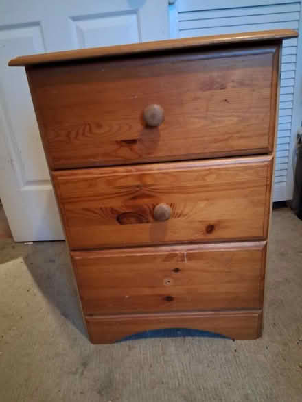Photo of free Wooden 3-drawer unit (SL1 - by Asda superstore) #3