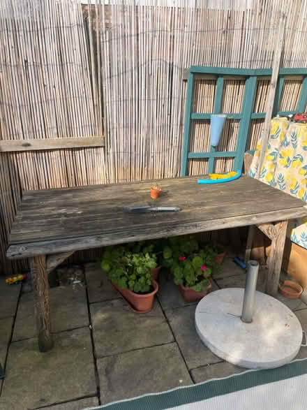 Photo of free Old wooden table (Wood green) #1