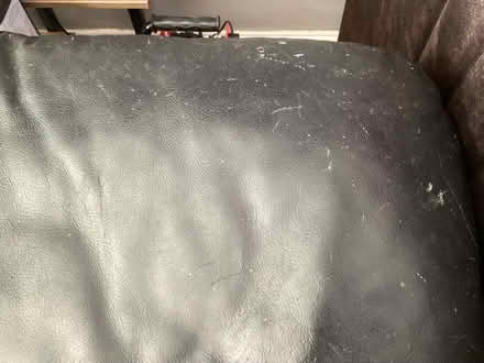 Photo of free Black synthetic leather 2 seater sofa (St. Marys Island ME4) #4