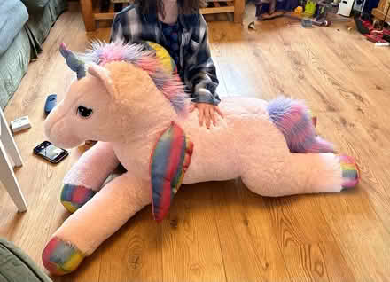 Photo of free Large cuddly unicorn (Carnforth LA5) #1