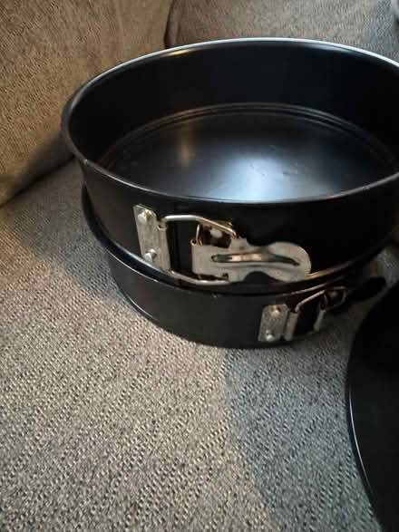 Photo of free 3 spring form cake tins (Newton Leys MK3) #1