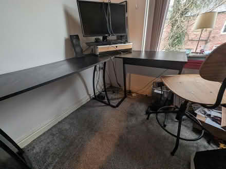Photo of free Black desk (Manchester M19) #4