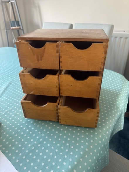 Photo of free Small wooden craft box with drawers (Hale End E4) #2