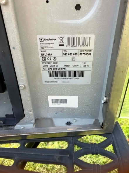 Photo of free Electrolux cooker hood (Brasted TN13) #2