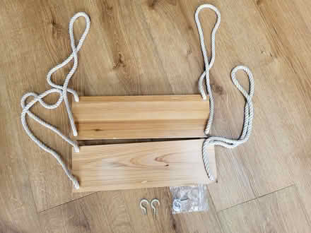 Photo of free Two wooden hanging shelves (Sidcup DA15) #2