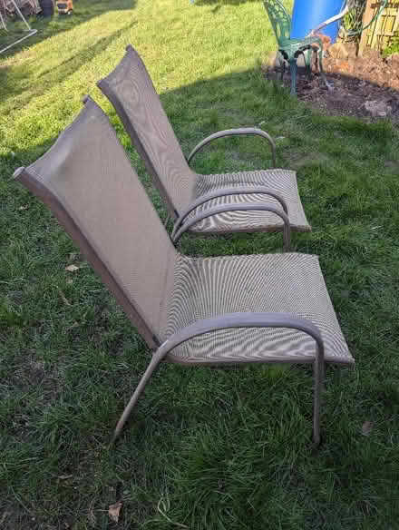 Photo of free Pair of garden metal chairs (Eye) #2