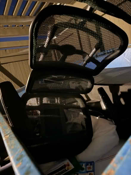 Photo of free Black mesh office chair (Valencia Avenue, Sunnyvale) #1